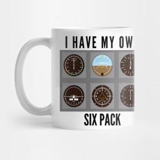 I Have My Own Six Pack // Airplane Pilot Mug